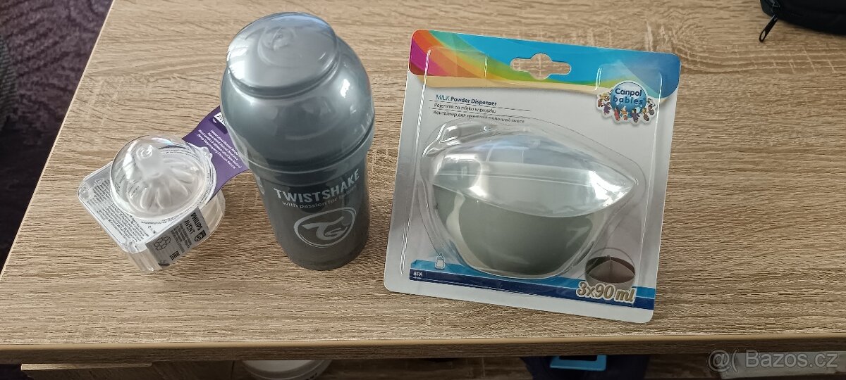 Potřeby pro miminko., povlečení, lahvičky hnízdečko,ple a d. - 12