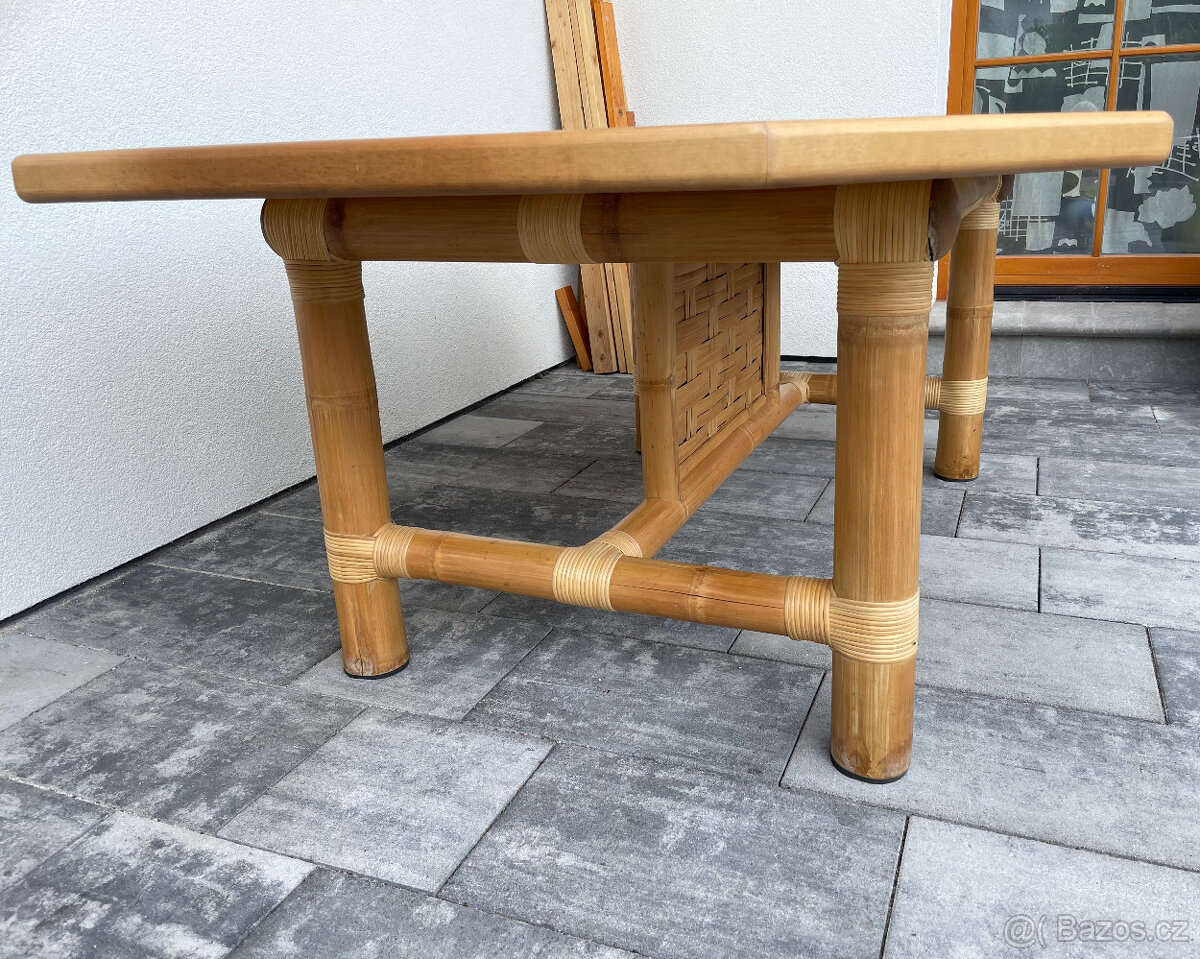 Jídelní stůl Sole Mio 211 x 126cm - masivní bambus - 12