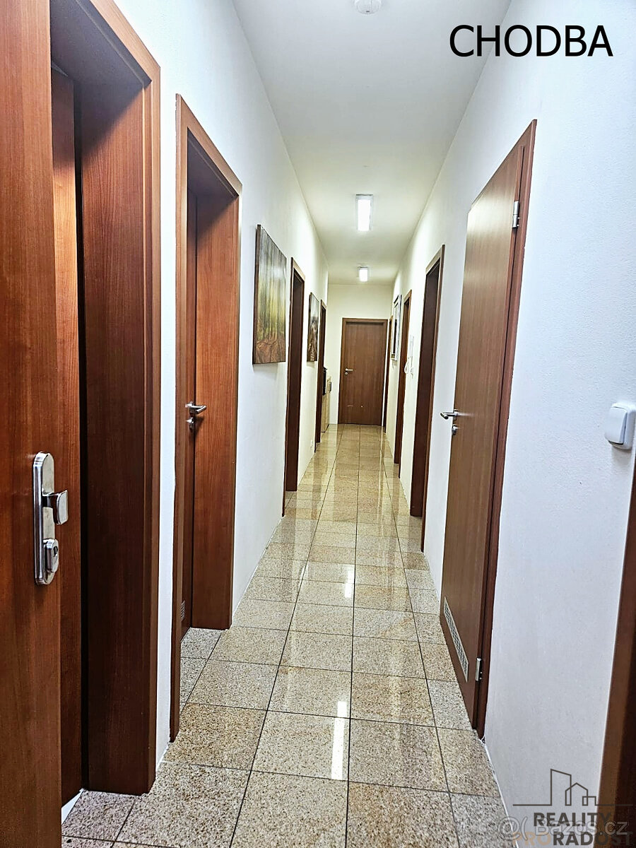 Pronájem reprezentativní kanceláře s terasou 10 m2 a parkova - 12