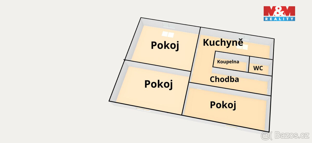 Prodej bytu 3+1 v Dešné - 12