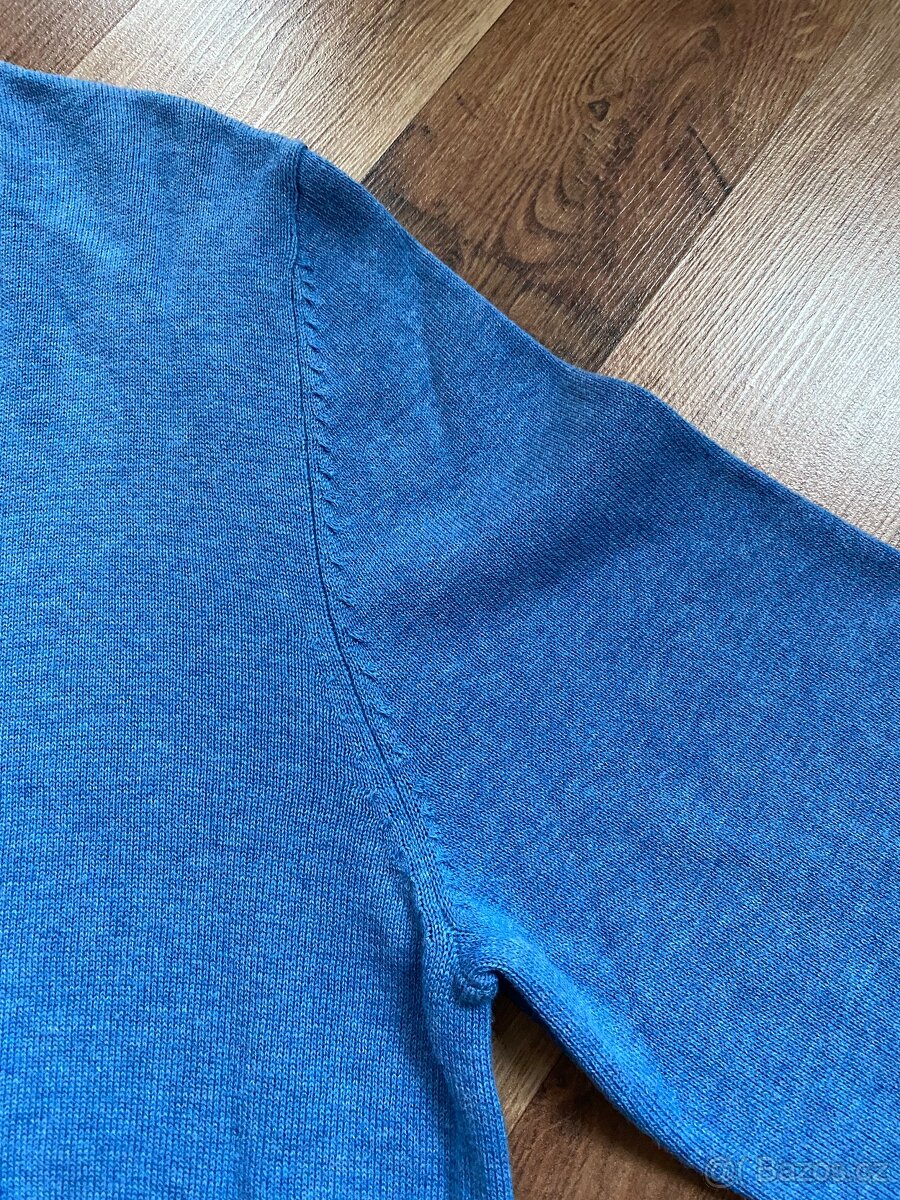 Nový pánský bavlněný svetr C&A do "V" - L - 12