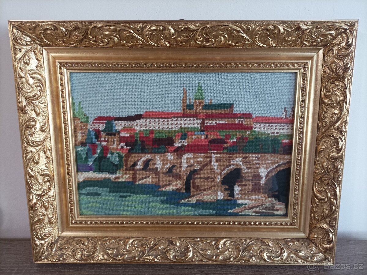 Ručně šité pozlacené obrazy - 12