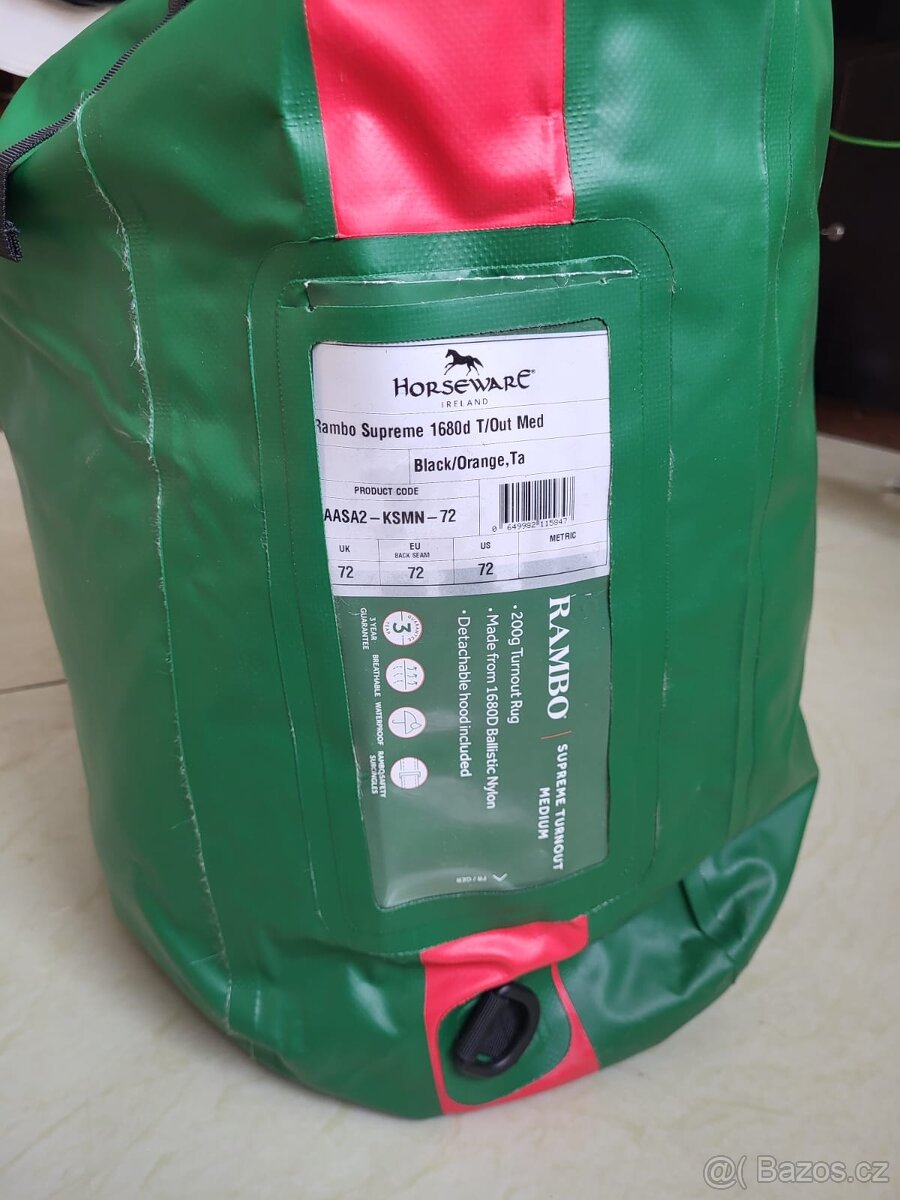 Výběhová deka Rambo Supreme turnout 200g+krk150g,vel.130 - 12