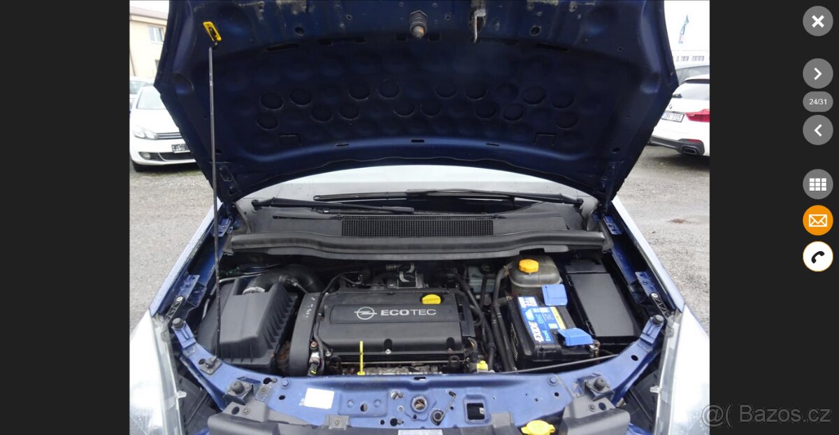 Opel Zafira B 1,6 16V 85kw - 7.míst - 12