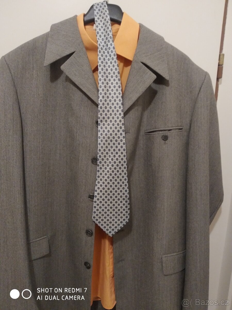 Pánský oblek Koutný - šedý - 12