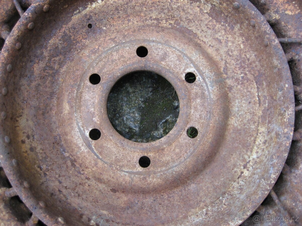 Drátěné Disky Hering 3,62 x 17" Tatra Praga Horch Mercedes - 12