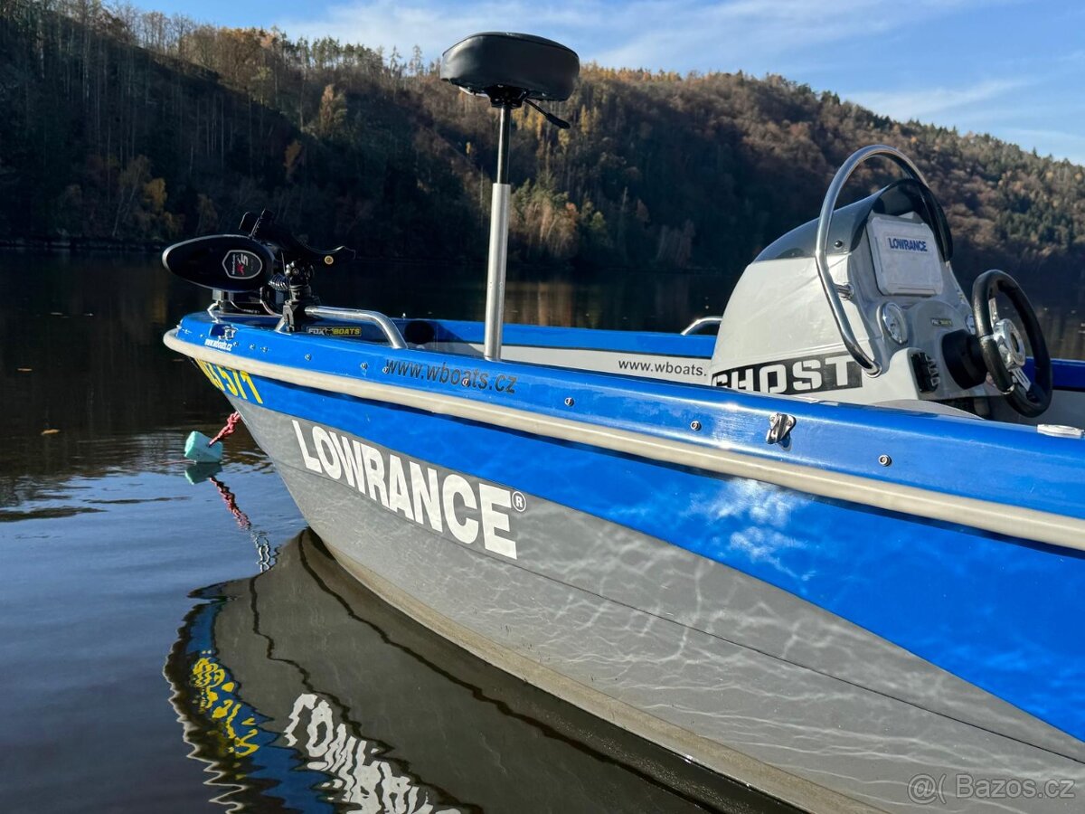 Použitá rybářská loď RiverFox 470 + motor + vlek - 12