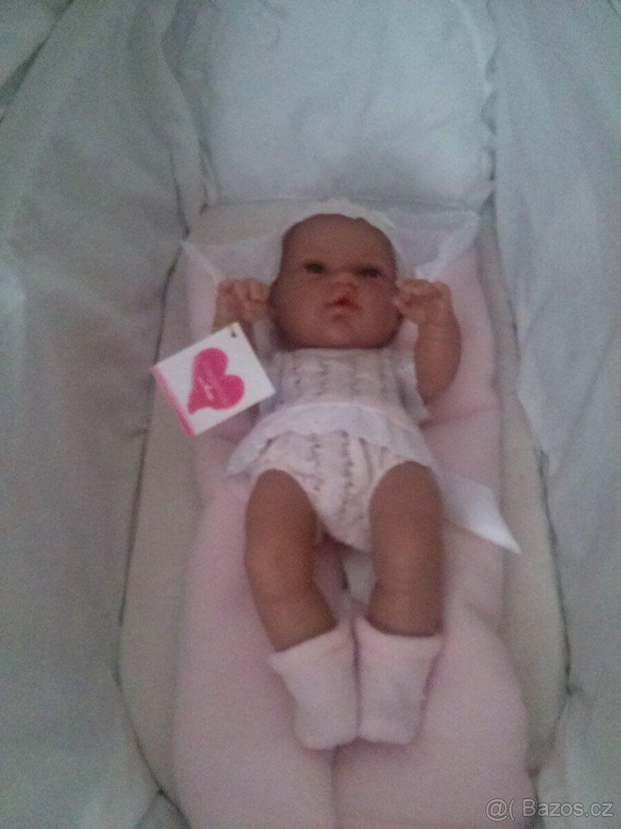 PROUTĚNY KOČAREK S MADEIR. KRAJKOU+ PANENKA ARIES NATAL 33cm - 12