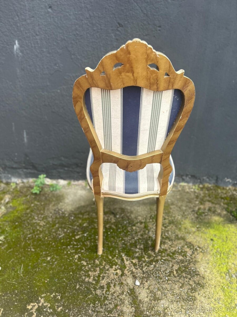 Starožitné barokní židle 6ks. - 12