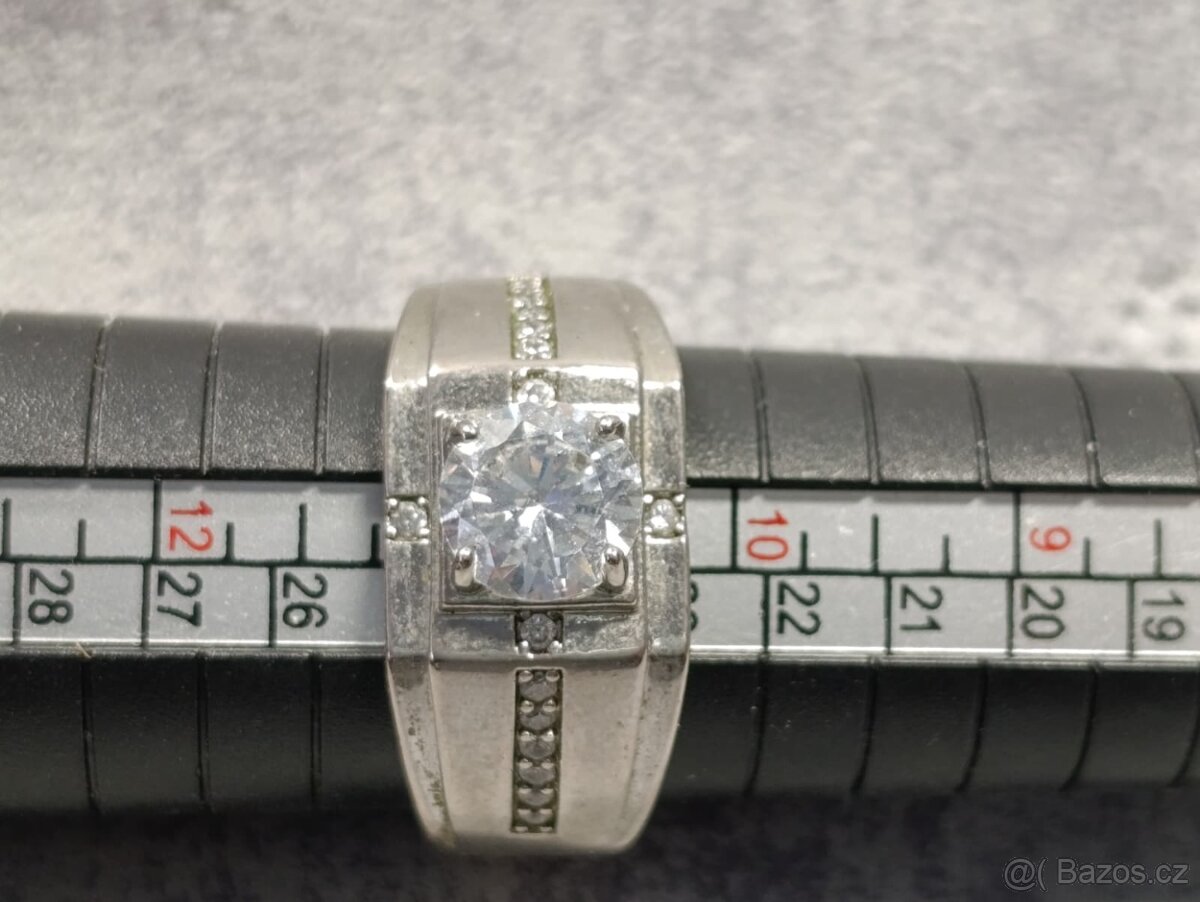 Krásný velmi starý pánský prsten velikost 64 - 12