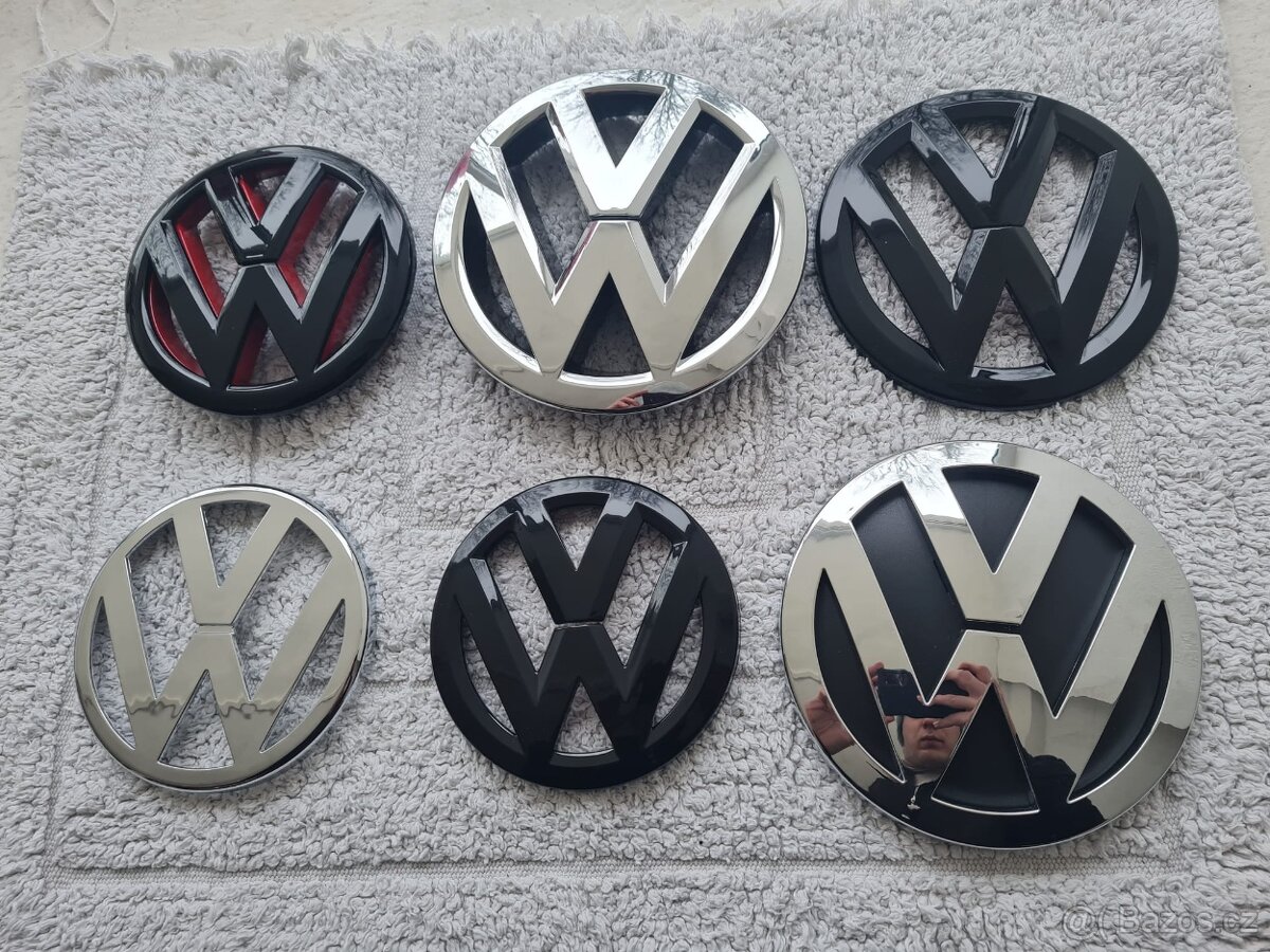Farebné a chrómové znaky / emblémy / logo na VOLKSWAGEN - 12