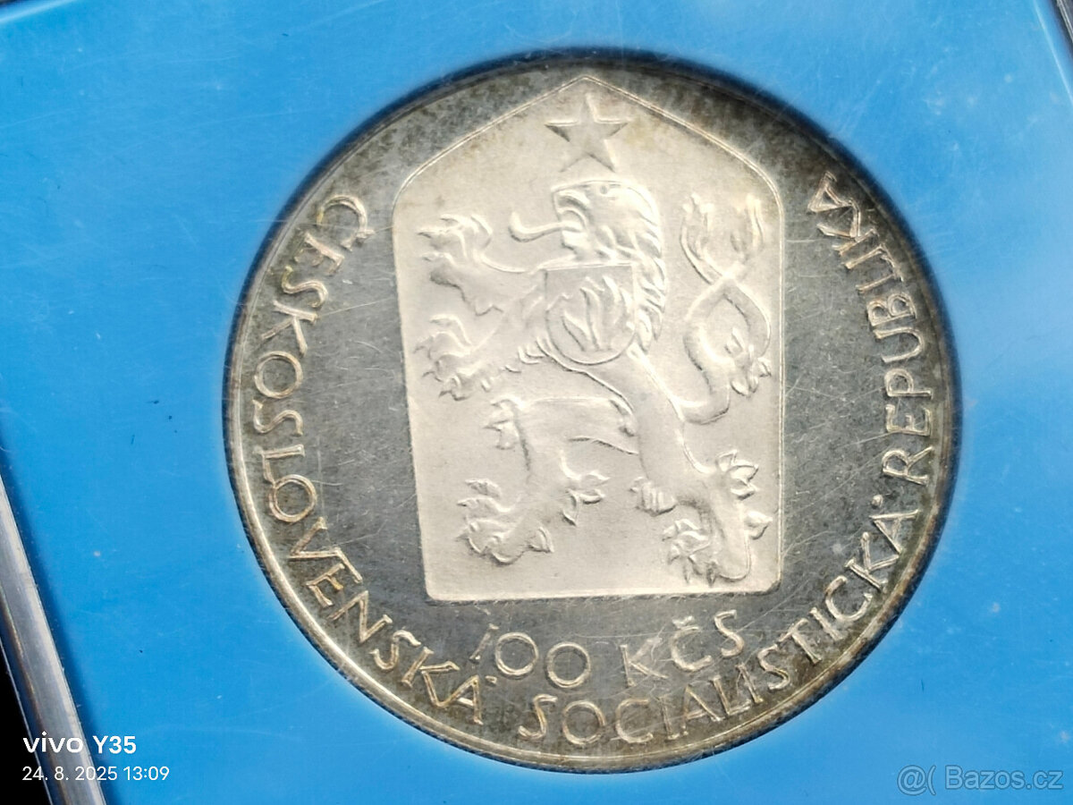 7x PROOF stříbrná pamětní mince Československo - 12