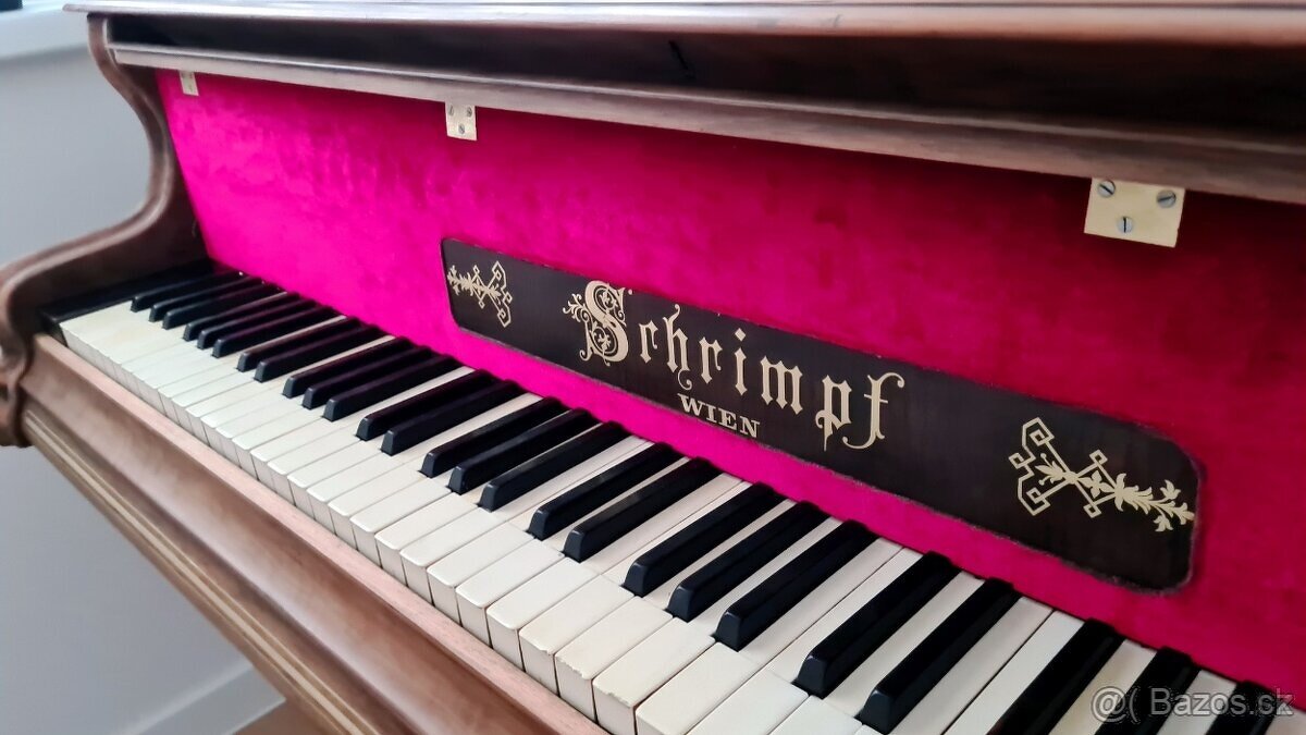 Prodám starožitný klavír, křídlo Schrimpf z 19. století - 12