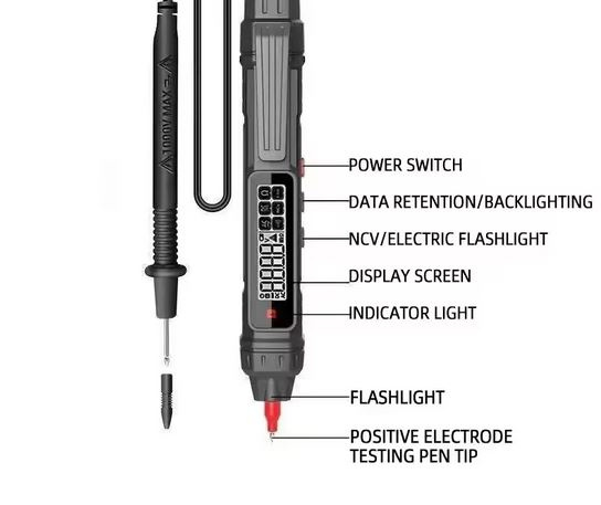 Multimetr ANENG A3006 tužkový 7in1 - 12