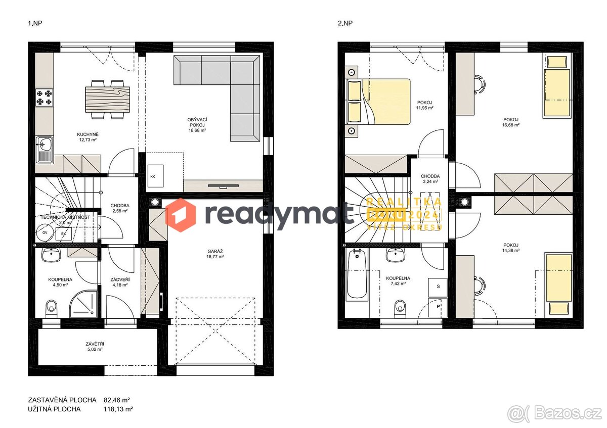 Prodej novostavby rodinného domu na klíč 4+kk, Lužice - 12