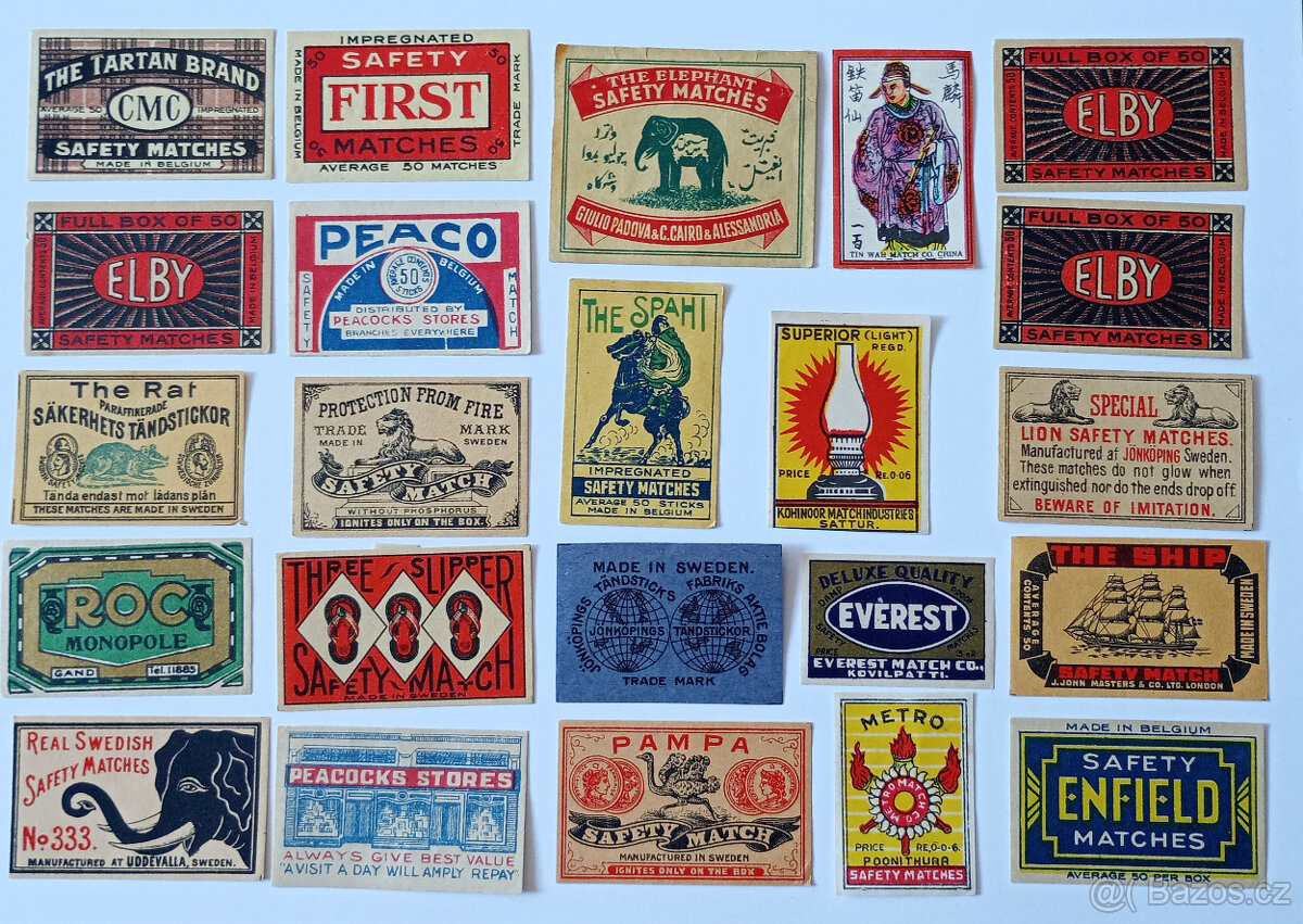 Sbírka 425 zápalkových nálepek Švédsko - 12