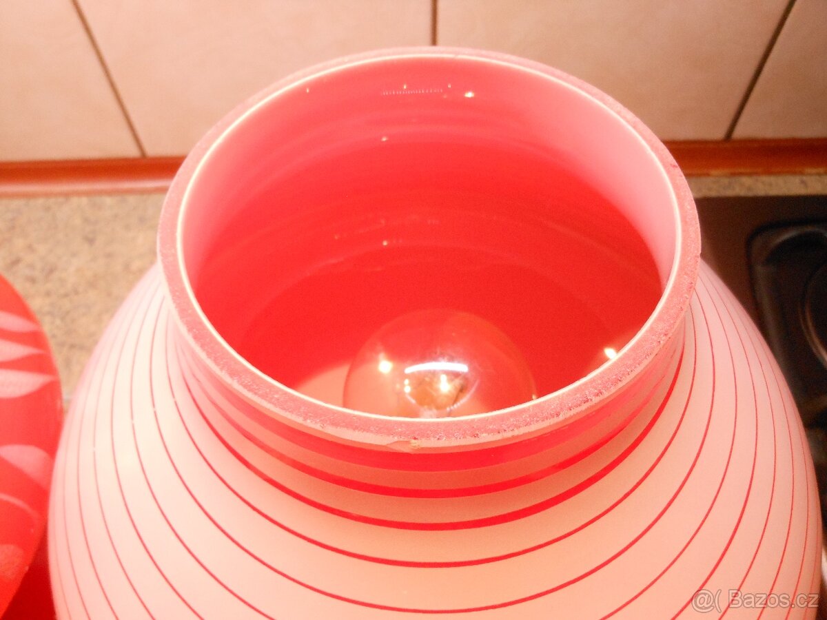 RETRO SKLENĚNÁ LAMPA - 12