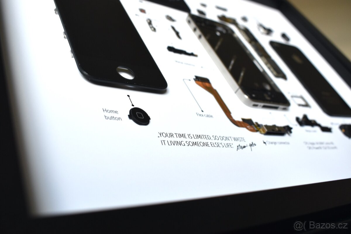 Nástěnný obraz iPhone 4 ze součástek mobilního telefonu - 12
