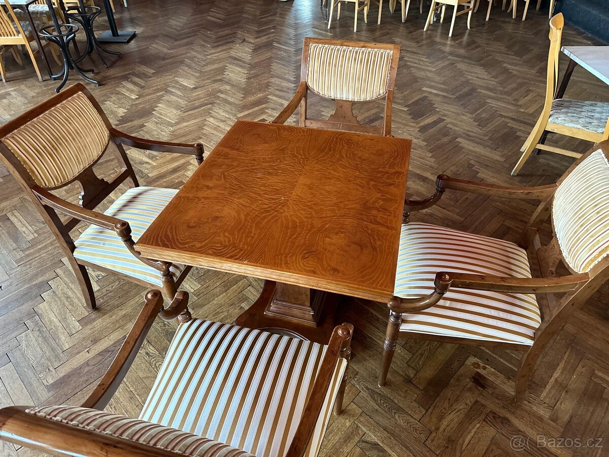 Prodám set 4 křesla + stůl - 12