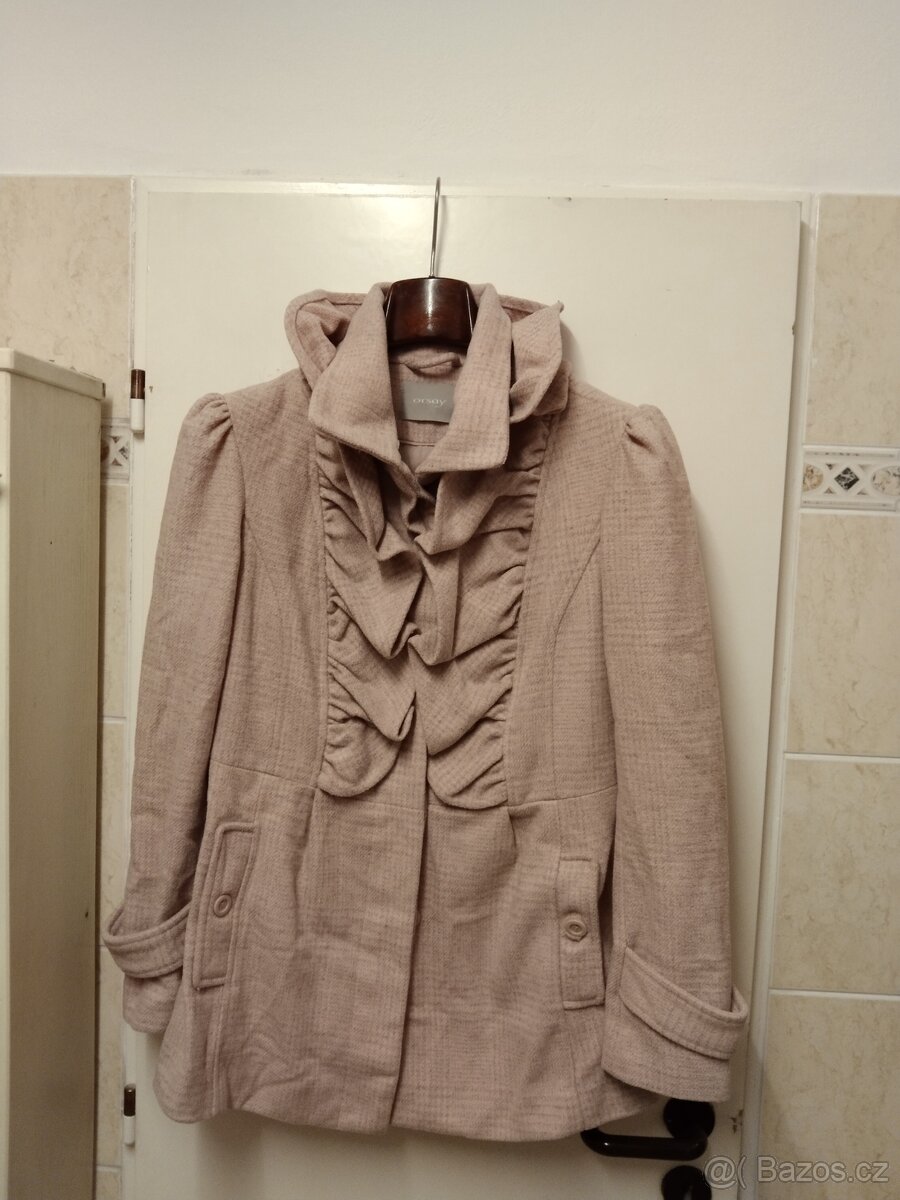 Orsay dámský krátký kabátek s vlnou.Velikost 38. - 12