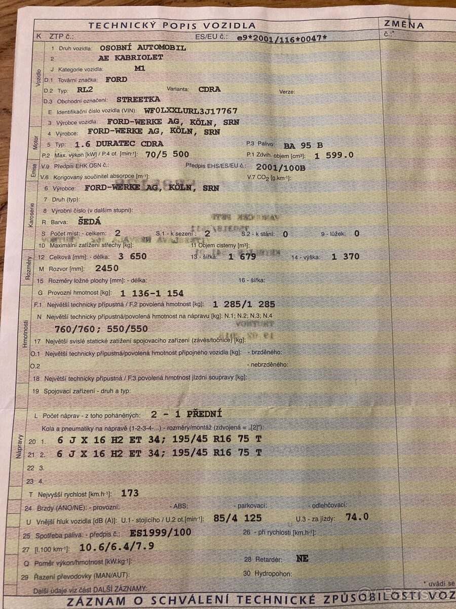 Prodám krasavce FORD STREETKA - 12