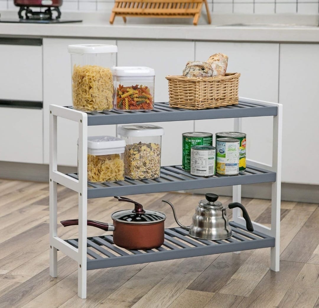 Nový bambusový regál - botník - 12