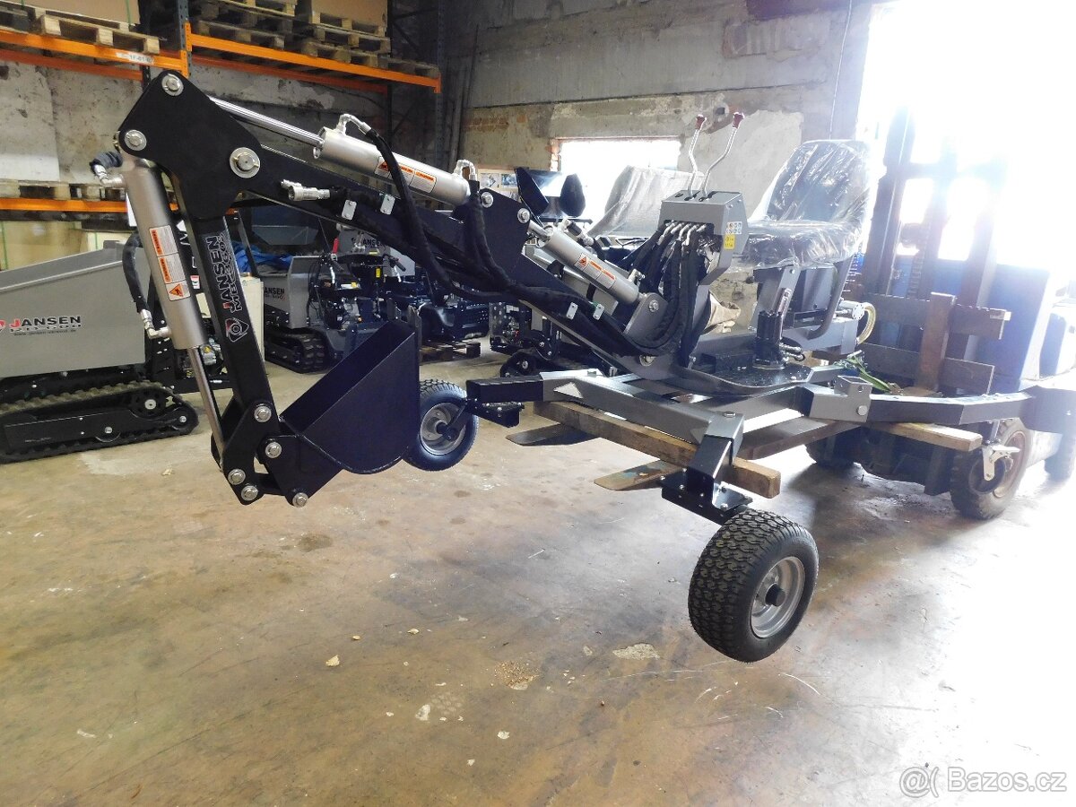 Minibagr Jansen MB-360° benzínový kráčející bagr - 12