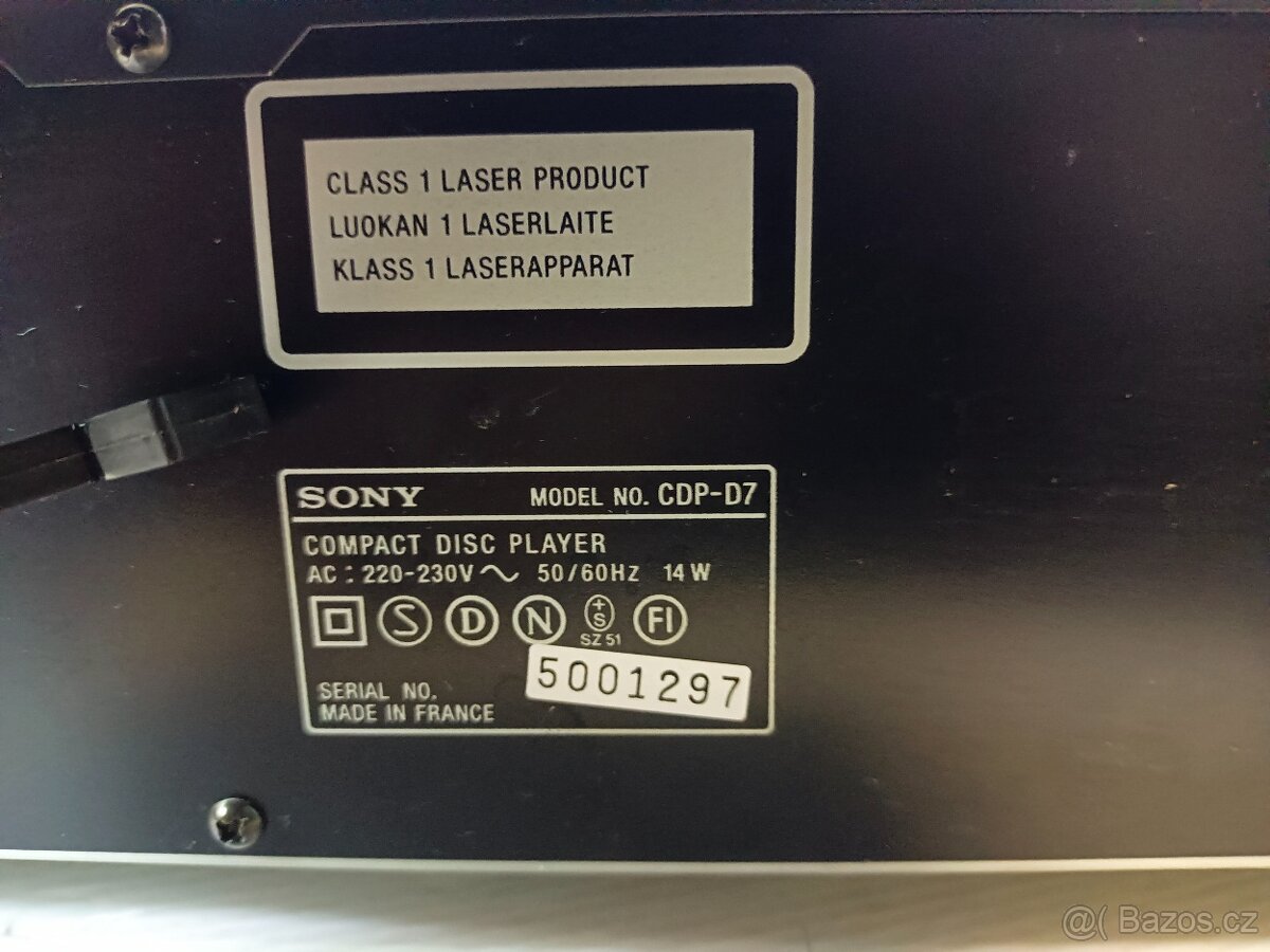 SONY přehrávač CDP-D7 - 12
