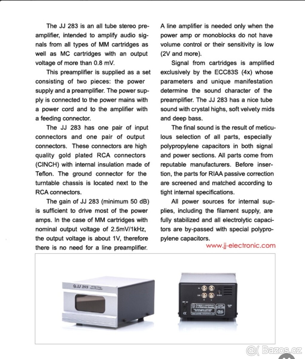 Jj electronic 283 phono - 12