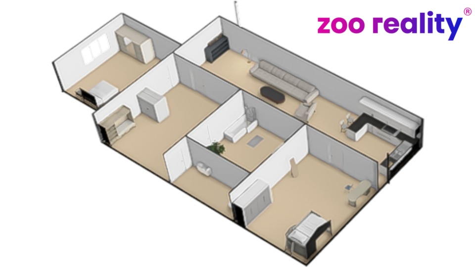 Prodej, byt 2+1, 61 m2, OV, Chomutov, ul. Komenského - 12