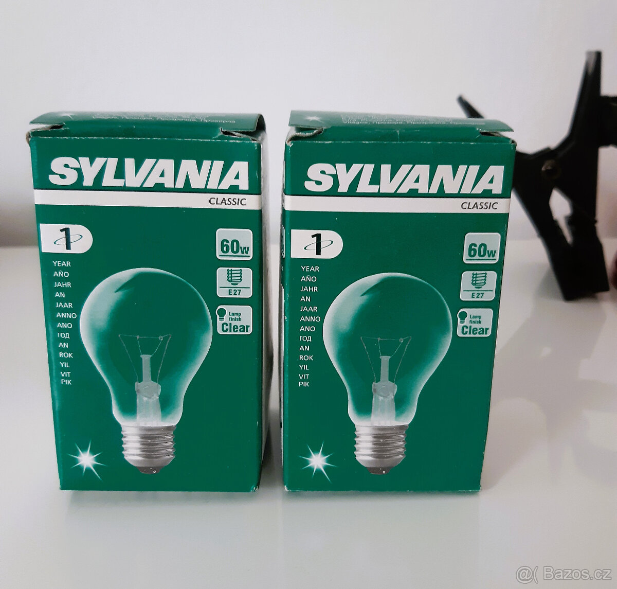 Retro kovové lampy na skřipec, 2 kusy - 12