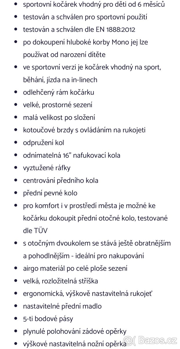 Dětský kočárek TFK Joggster Sport 16” - 12