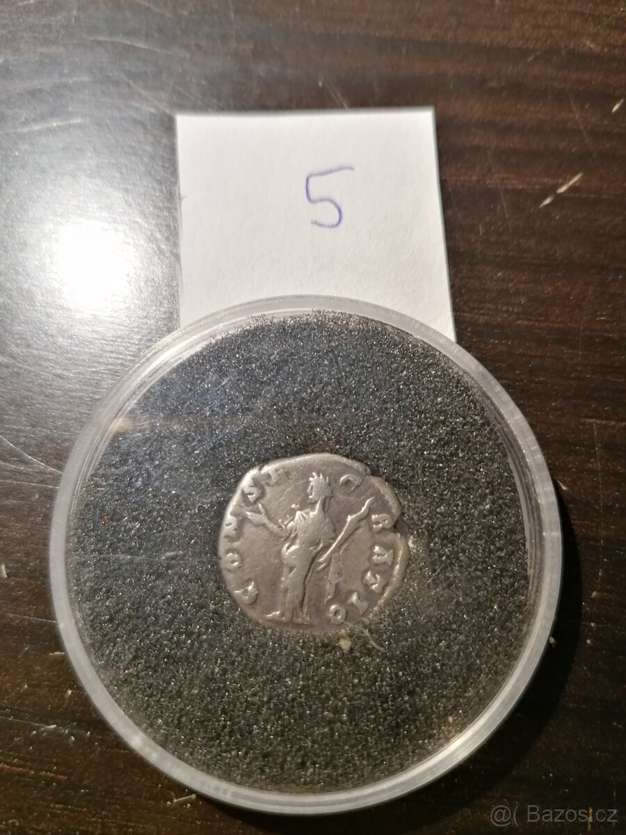 Římské stříbrné denáry 5ks - 12