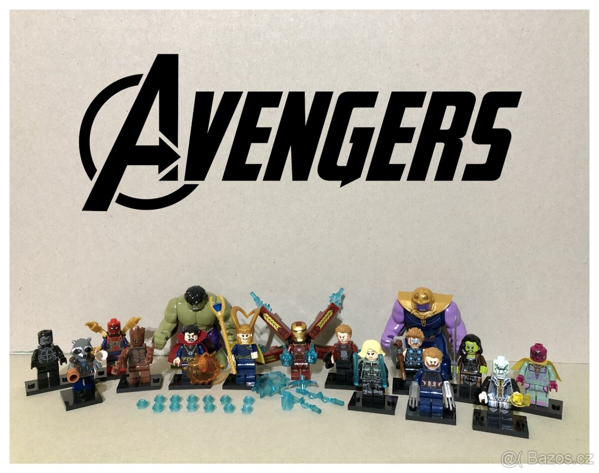 Figúrky Superhrdinovia (8ks) typ lego 1 - nové - 12