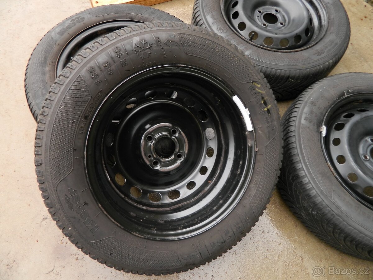 kola Dacia Dokker+zimní pneu r15+senzory tlaku - 12