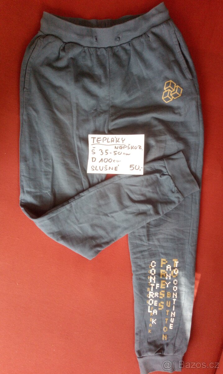 DŽÍNY,MIKINY, TEPLÁKY - 12