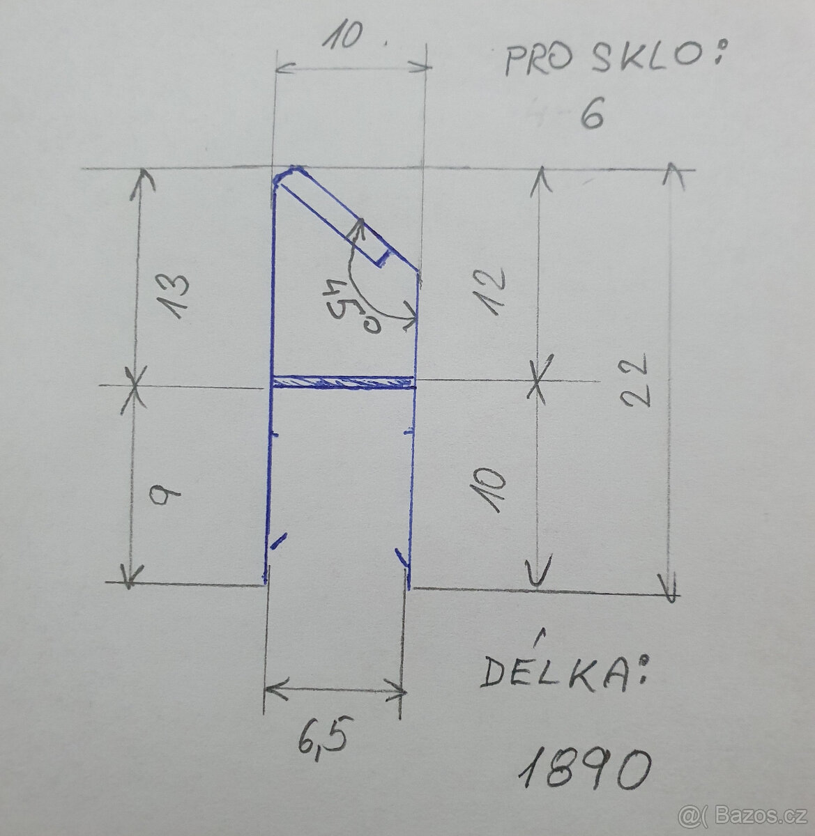 Magnetická těsnící lišta do sprch koutu - 3 typy - 12