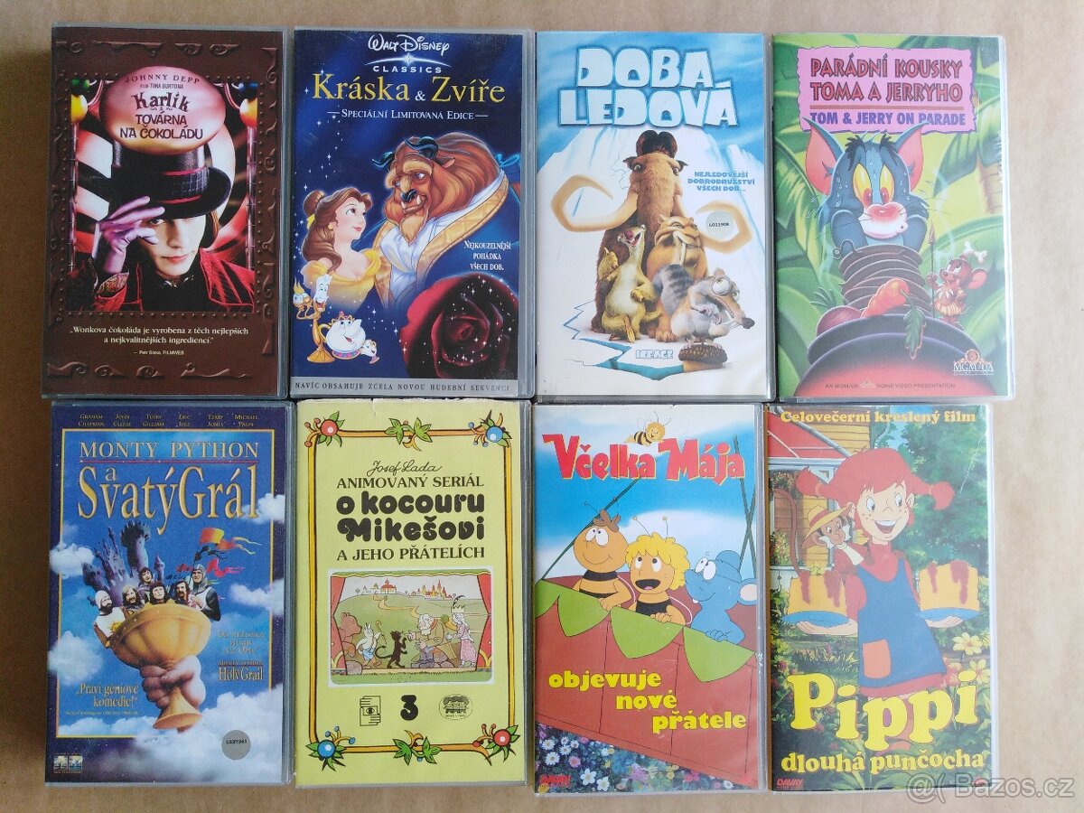 VHS KAZETY original mix - 1 kus = 80Kč - 12