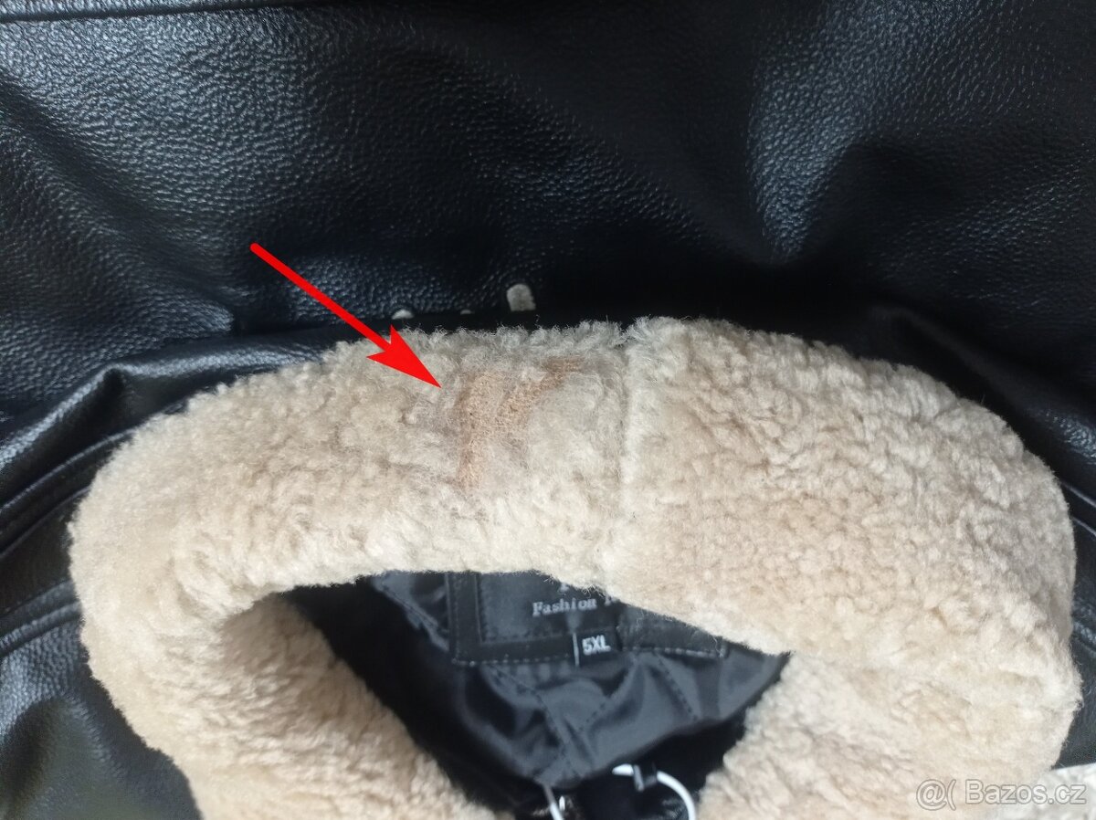 NOVÁ letecká kožená bunda s nášivkami - XXL - 12