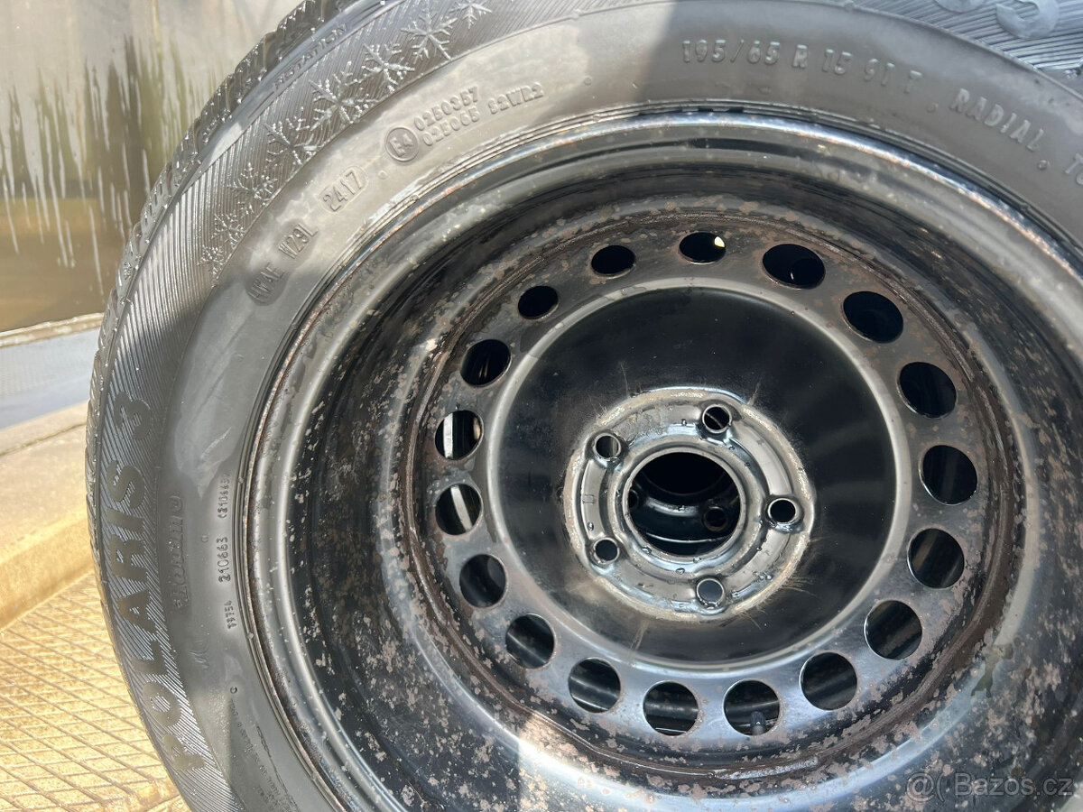 195/65R15 zimní Renault megane 6,5x15 5x114,3 ET43 - 12