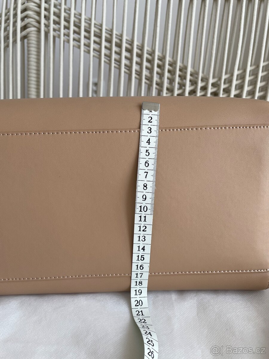 Nová béžová kožená kabelka Gino Rossi - 12