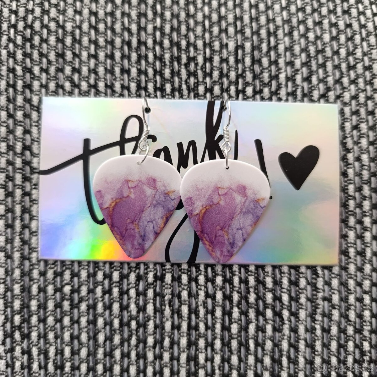 Náušnice z kytarových trsátek - 12