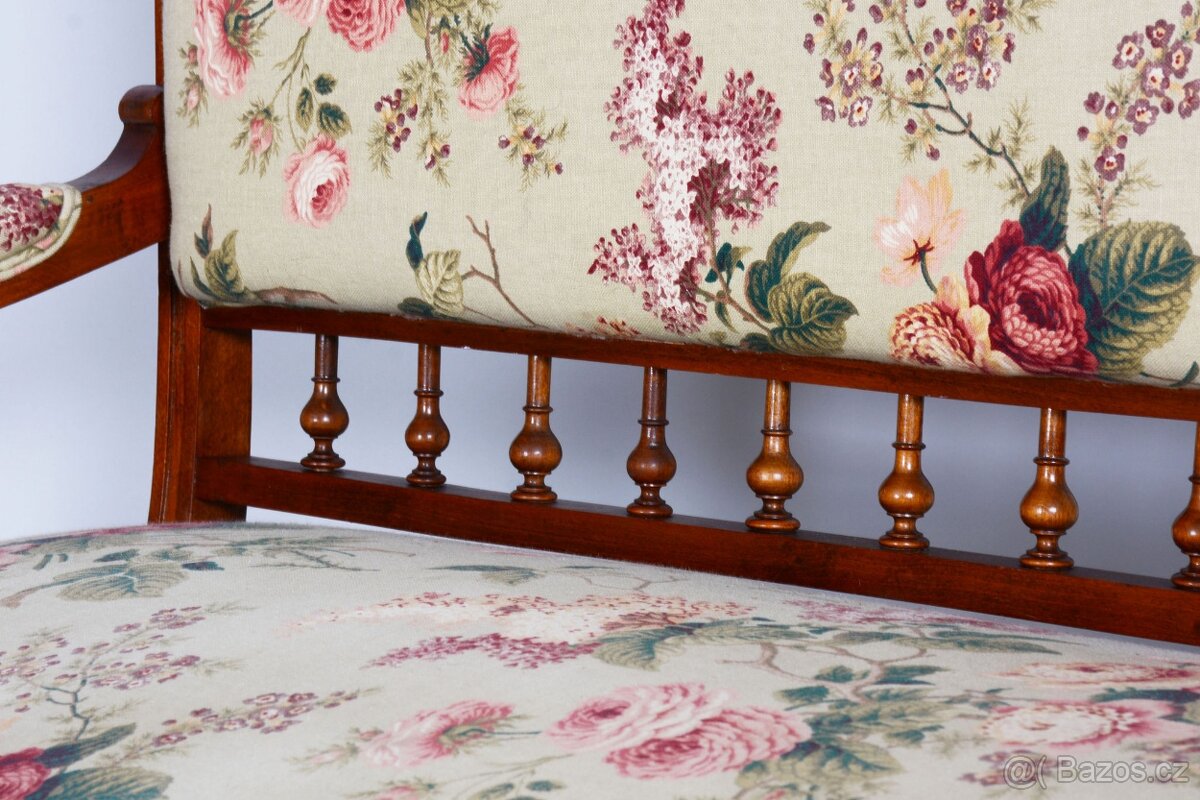 Sedací souprava-1 x sofa+6kusů křesel+oválný stůl-2792 - 12