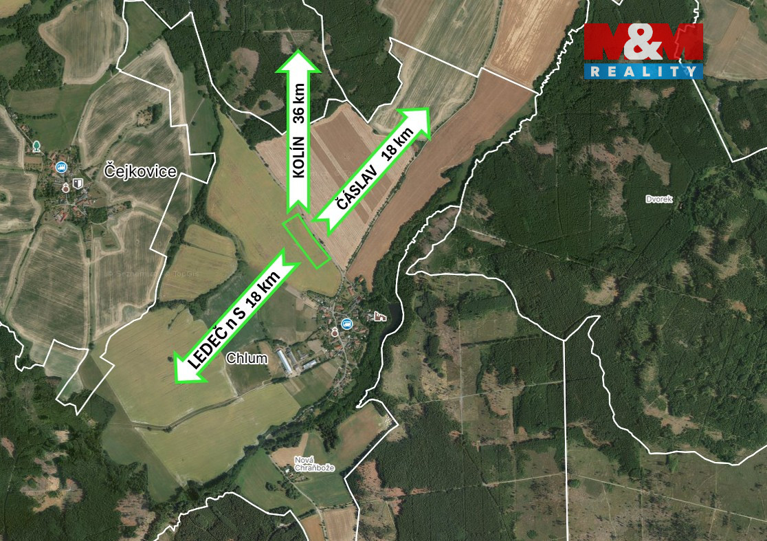 Prodej pole, 15611 m², Zbýšov - 12