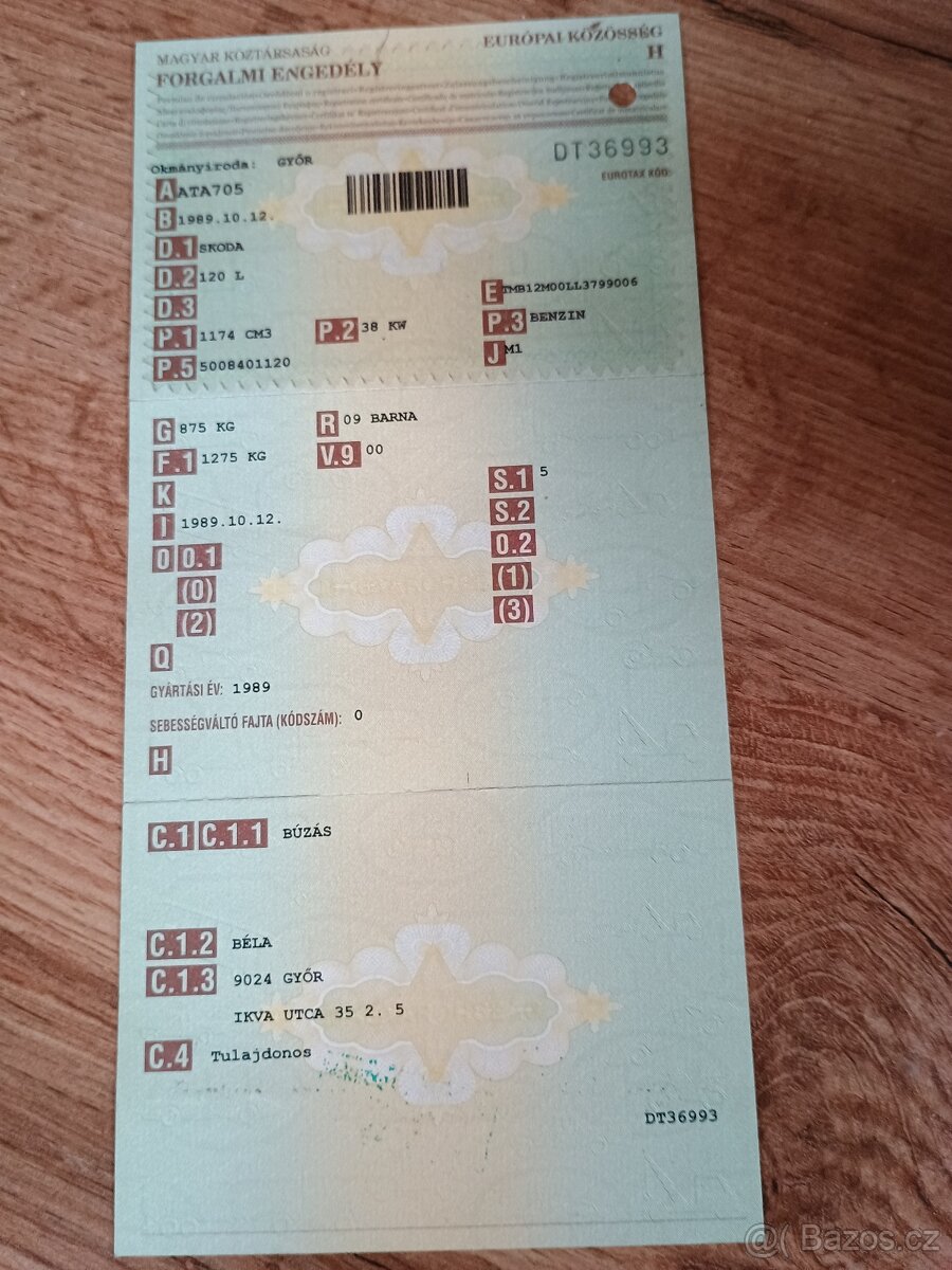 Škoda 120L dovoz Maďarsko - 12