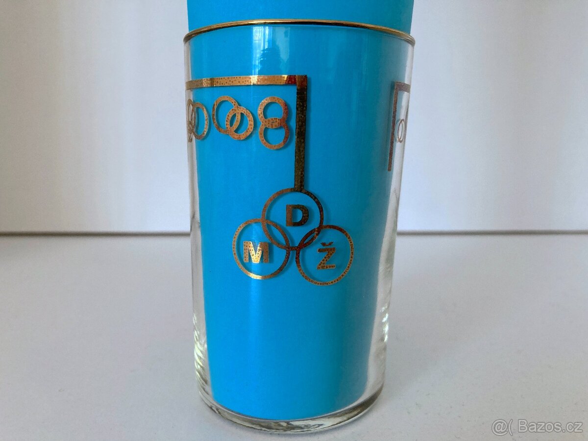 Sklenice s městem nebo místem - 12