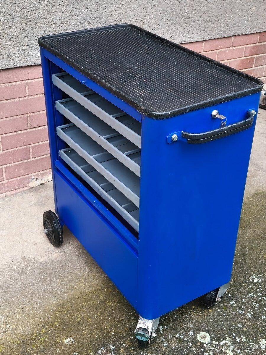 Prodám NEPOUŽÍVANÝ robustní PROFI dílenský vozík na nářadí.. - 12