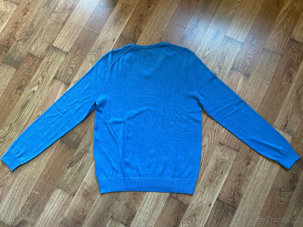 Nový pánský bavlněný svetr C&A do "V" - L - 12