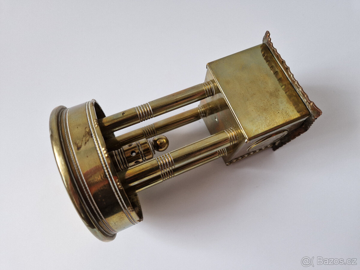 Starožitný stojánek na kapesní hodinky zákopové umění 1915 - 12