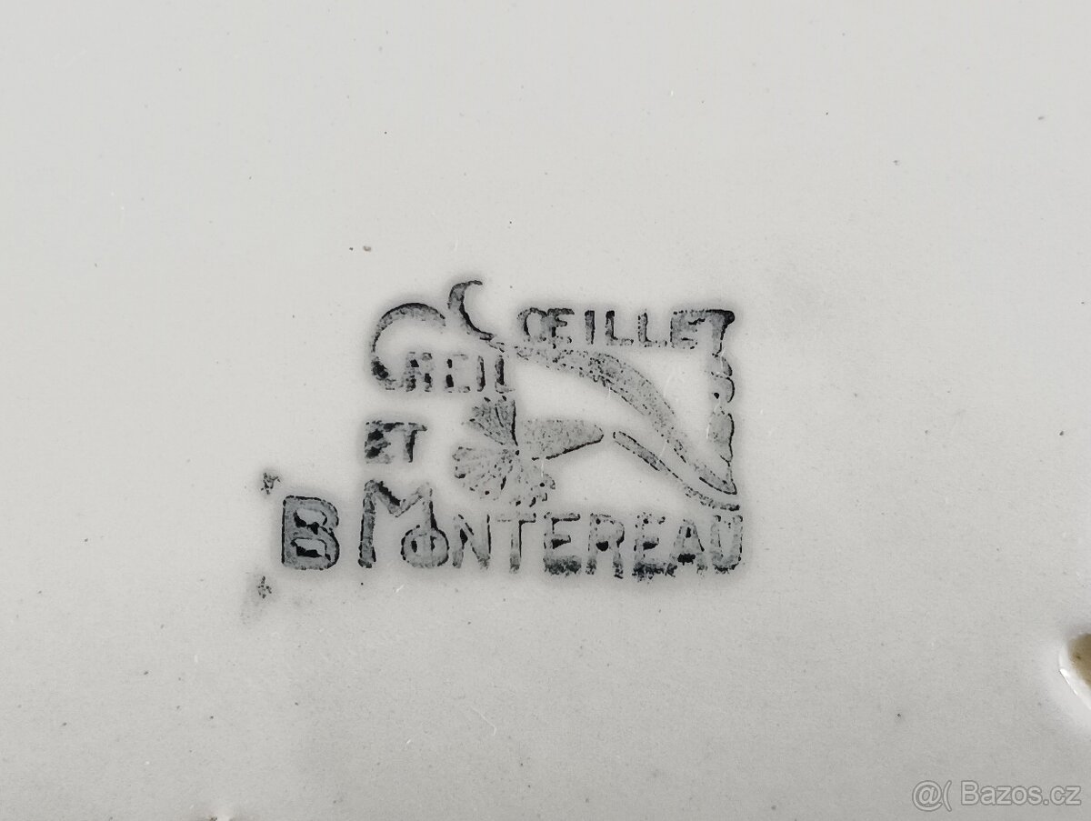 SOUPRAVA ART DECO TALÍŘŮ CREIL ET MONTEREAU FRANCIE - 12